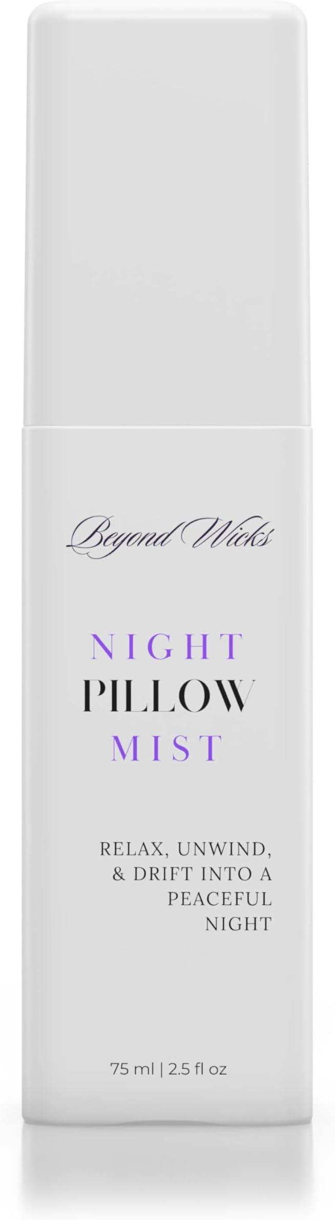 Pillow Mist – Lavender Chamomile Sleep Spray with Essential Oils – Relaxing Aromatherapy for Pillows, Bedding, and Linens – Nighttime Linen Spray – 75ml (2.5 fl oz) by Beyond Wicks