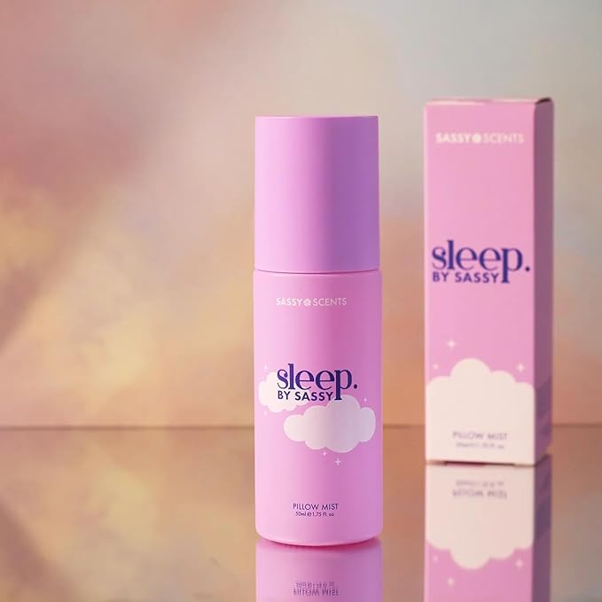 Sassy Scents - Pillow Mist Sleep Spray | Calming Aromatherapy Spray With Lavender, Eucalyptus, Marine, Tonka, Blackberry, Vanilla For A Good Nights Sleep Backed by Science | 50ml