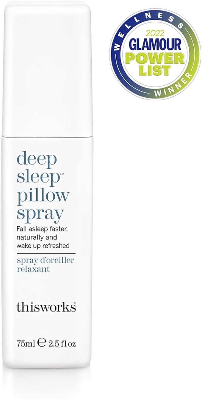 THISWORKS Deep Sleep Pillow Spray – Natural Relaxation Solution with Lavender for Stress & Anxiety Relief – 2.5 fl oz (Best Value, Most Popular Size)