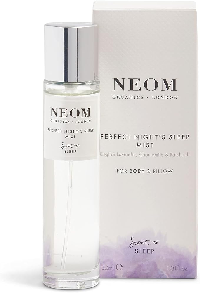 NEOM - Lavender & Chamomile Mist for Body & Pillow, 1 Fl Oz | Perfect Night's Sleep Range | Essential Oils | Pillow Mist