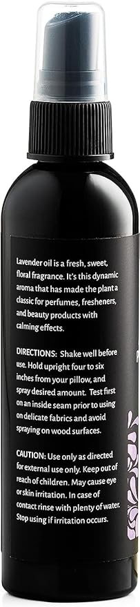 Aromasong Lavender Pillow Spray - All Natural Calming Linen & Bedtime Mist for Deep Sleep - Aromatherapy Botanical Essential Oils for Sleeping - for Relaxing Stress Fragrance Scent