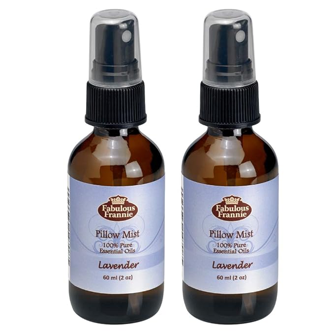 Fabulous Frannie Lavender Essential Oil Pillow or Room Mist All Natural Lavender Pure Essential Oil 2oz Each 2pk