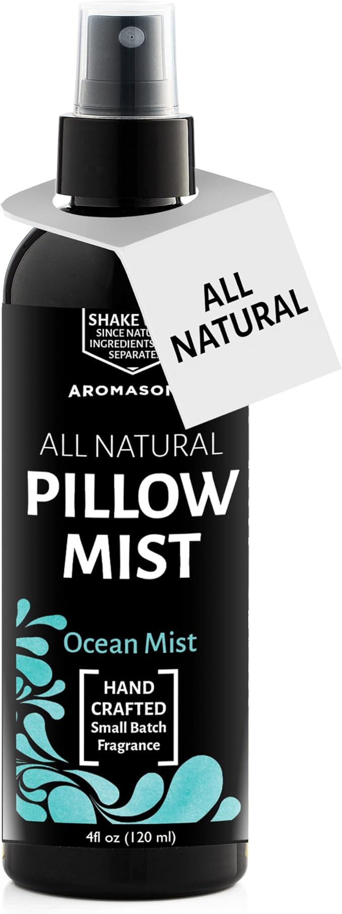 Aromasong Ocean Mist Pillow Spray - All Natural Calming Linen & Bedtime Mist for Deep Sleep - Aromatherapy Essential Oils for Sleeping