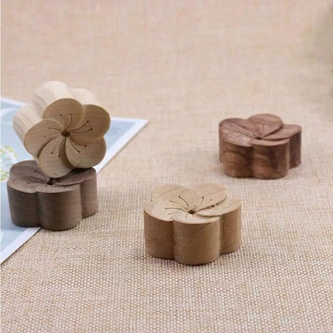 Brown Walnut Essential Oil Diffuser Fragrance Diffused Sleep Aid Aromatherapy, Flower Shaped Essential Oil Diffuser, Diffuser for Stress Relief Diffusers Aromatherapy