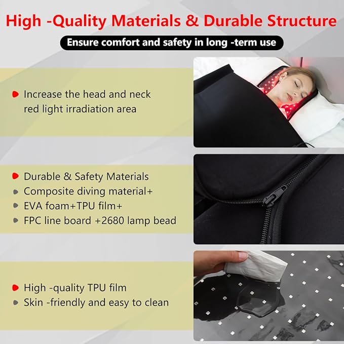 2025 New Large (L84''XW33''~55'') Red Light Blanket for Full Body with 2680 Pcs LED, Full Body Infrared Red Light Mat Devices, Adjustable Timer and Intensity Infrared Therapy Sleeping Bag