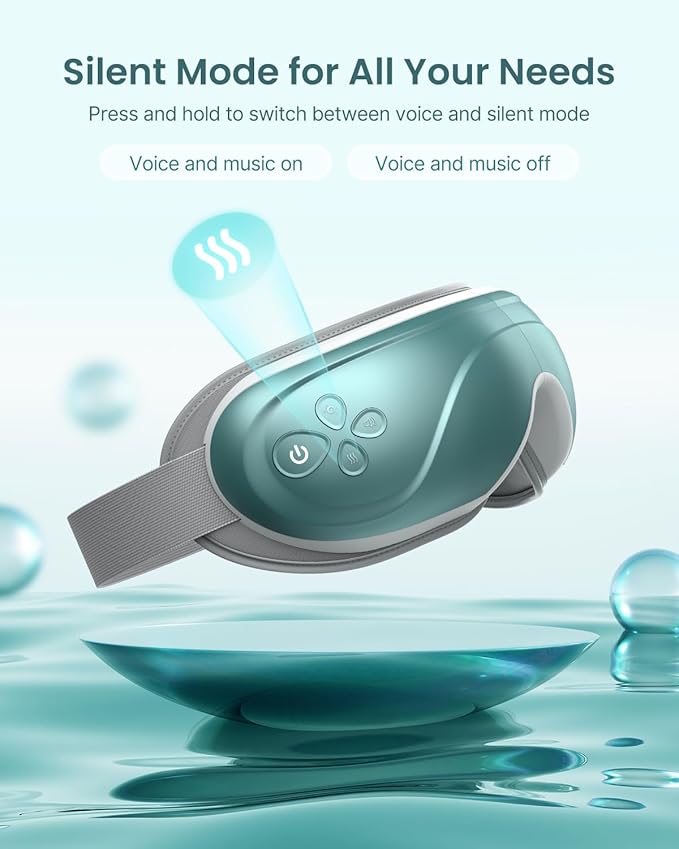 RENPHO Eye Massager with Heat, Fathers Day Birthday Gifts Eyeris 2 FSA/HSA Eligible Face Massager, Eye Mask for Migraines, Eye Care, Migraine Relief,Gift for Mom Dad Women Men