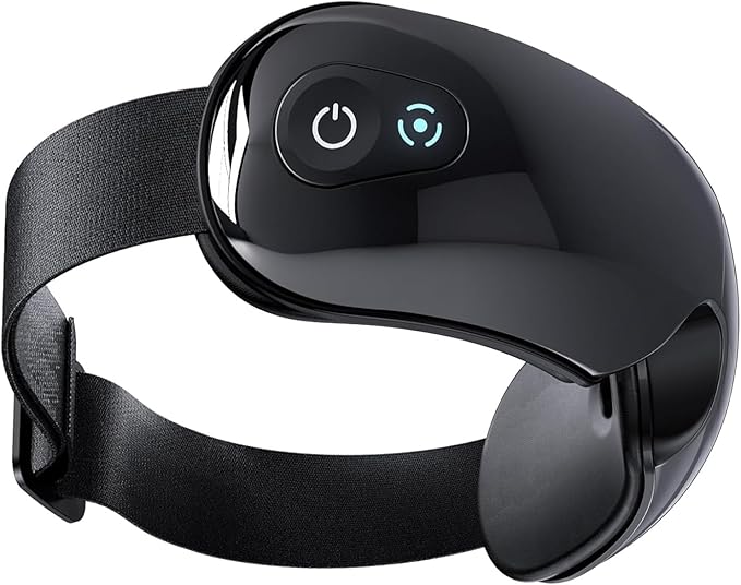 Eye Massager with Heat and Music,Eye Massager for Migraines,Sleep Eye Mask for Reduce Eye Strain,Ideal Christmas Gifts for Women/Men