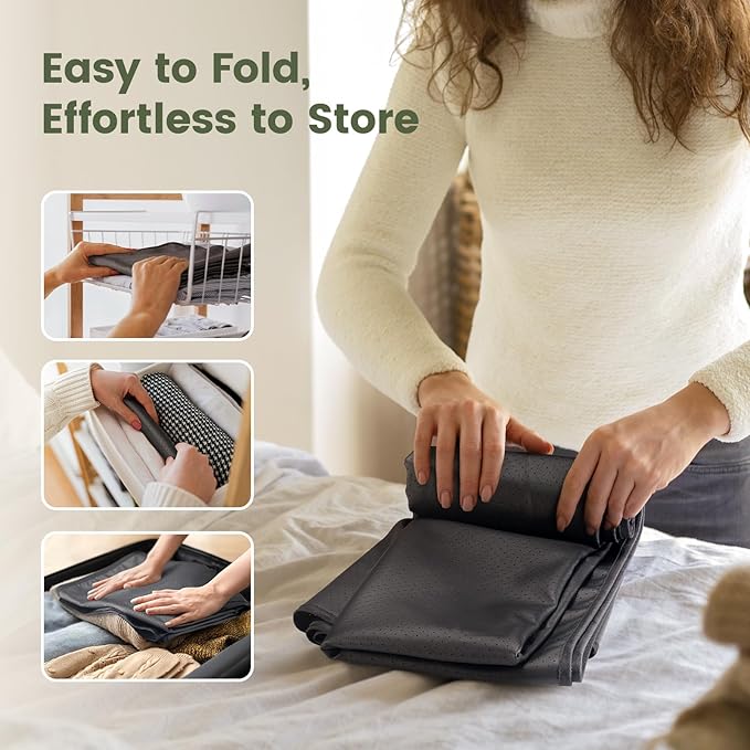 Grounding Mat for Bed, 27x76 inches Sleep Ground Mats, Boost Energy, Improve Sleep, Reduce Anxiety - Reconnect to Nature with Our Grounding Mat