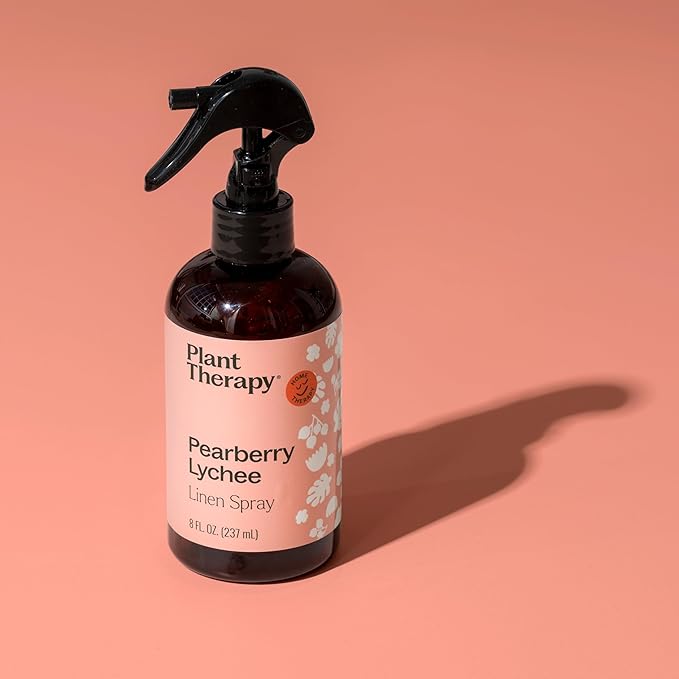 Plant Therapy Pearberry Lychee Pillow and Linen Spray, Bright, Fun & Fruity Scent, Enlivens Your Home Atmosphere, Adds a Touch of Cheer with Each Spritz, Natural Fragrance 8 oz