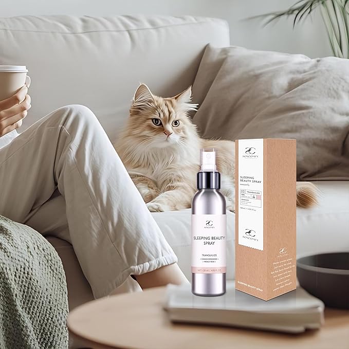 Pillow Ritual Aromatic, Calming and Relaxing Pillow Mist, Linen and Fabric Spray, Infused with Natural Essential Oils Roses and rosewood 4.05 oz