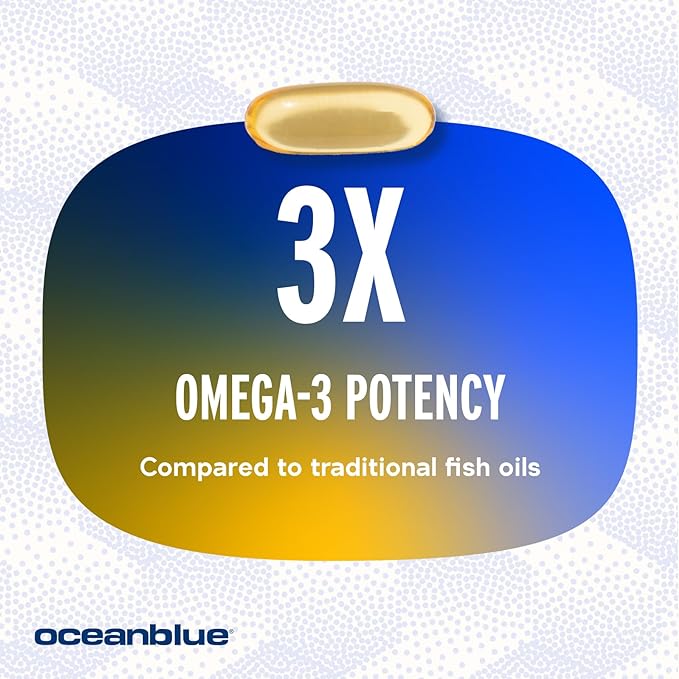 Oceanblue Professional Omega-3 2100 â 180 ct â Triple Strength Burpless Fish Oil Supplement with High-Potency EPA, DHA, DPA â Wild-Caught â Orange Flavor (90 Servings)