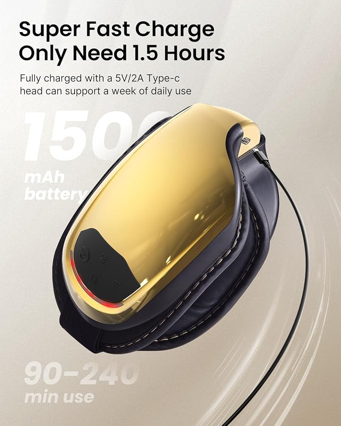 RENPHO Eye Massager with Heat and Cooling, Father's Day Gifts for Dad, Eyeris 3 FSA/HSA Voice Control Eye Massager Mask, Music Eye Care Device with DIY Massage Setting, Birthday Gifts for Women/Men
