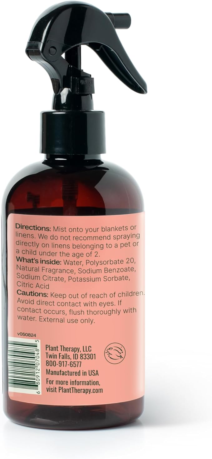 Plant Therapy Pearberry Lychee Pillow and Linen Spray, Bright, Fun & Fruity Scent, Enlivens Your Home Atmosphere, Adds a Touch of Cheer with Each Spritz, Natural Fragrance 8 oz