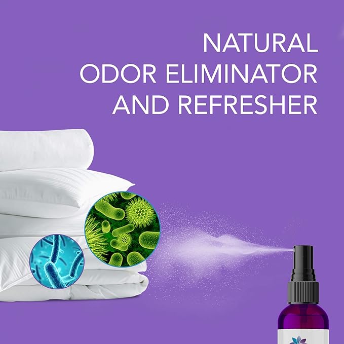 Diva Stuff Pillow Mist - Promotes Clear Skin & Protects from Acne-Causing Funk, Cleans Pillows, Hands & Sheets - Aromatherapy Spray for Relaxation & Sleep, Made in USA (Lavender, Dual Pack, 4 oz Each)