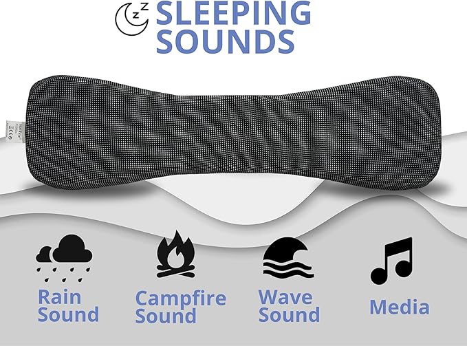 Somnus - Wired Pillow Speaker for Sleeping, USB C & Aux Support, Sleep Headphones, Volume Control, Audio Books and Podcasts, Slumber Music Pillow, for iphone16-15&Samsung.