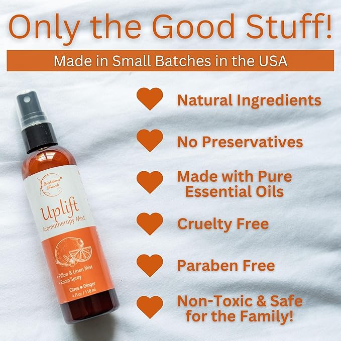 Aromatherapy Mist – Linen, Room & Pillow Spray, Set of 4 Natural Air Fresheners. Essential Oil Spray Variety Pack with Lavender, Chamomile, Eucalyptus, Peppermint & Citrus - Brookethorne Naturals