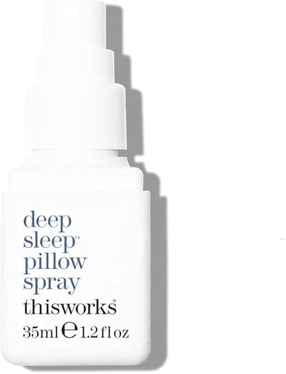 THISWORKS Deep Sleep Pillow Spray – Fast-Acting Natural Formula with Lavender for Relaxation and Restful Sleep – 35 ml (1.2 fl oz) Travel Size