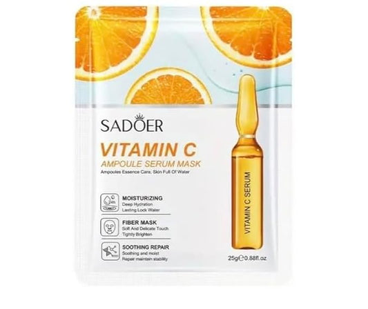 Korean Skin Care Multi-Vitamins Face Sheet Mask, Pack of 10 vitamina C