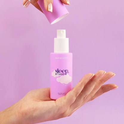 Sassy Scents - Pillow Mist Sleep Spray | Calming Aromatherapy Spray With Lavender, Eucalyptus, Marine, Tonka, Blackberry, Vanilla For A Good Nights Sleep Backed by Science | 50ml