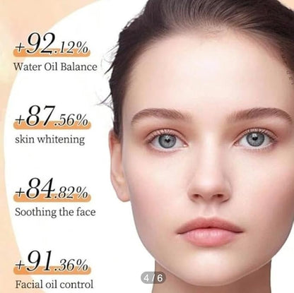 Korean Skin Care Multi-Vitamins Face Sheet Mask, (Pack of 10) 24K GOLD AMPOULE -SERUM MASK