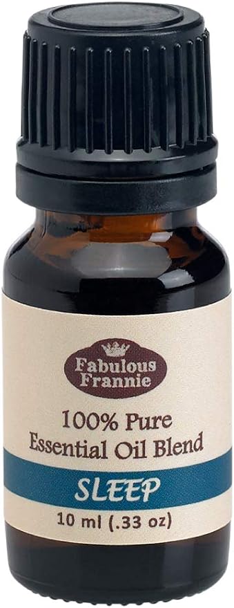 Fabulous Frannie Sleep Essential Oil Blend 100% Pure, Undiluted Essential Oil Blend Therapeutic Grade - 10 ml A Perfect Blend of Chamomile, Marjoram, Bulgarian Lavender and Vetiver Essential Oils.