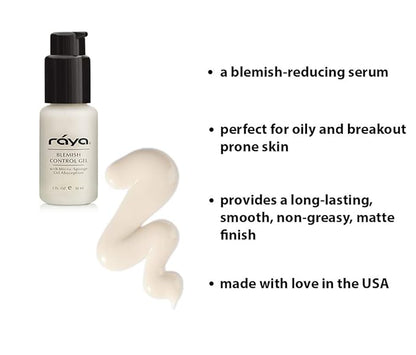 Raya Blemish Control Gel (703) | Oil Controlling Facial Treatment Serum for Oily and Break-Out Prone Skin | Helps Reduce and Clear Up Blemishes