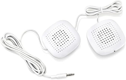 Sound Oasis Sleep Therapy Pillow, 2 Hi-Fidelity, Ultra-Thin Stereo Speakers, Vol. Control, Connect to Sound Source, Fall Asleep Wake Up Refreshed, Sleep, Relax, Manage Tinnitus, Comfortable & Soft.