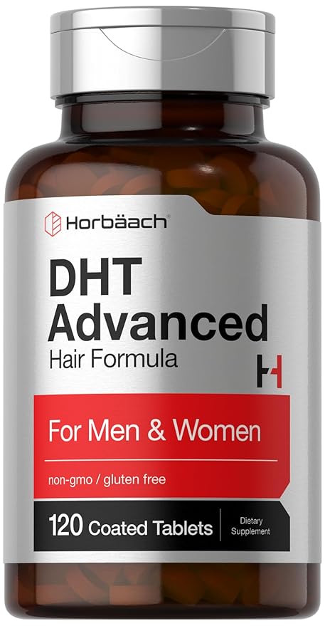 HorbÃ¤ach - DHT Advanced Hair Formula | 120 Tablets | Non-GMO and Gluten Free Hair Formula Blend with Saw Palmetto, Kudzu, and Fo-Ti