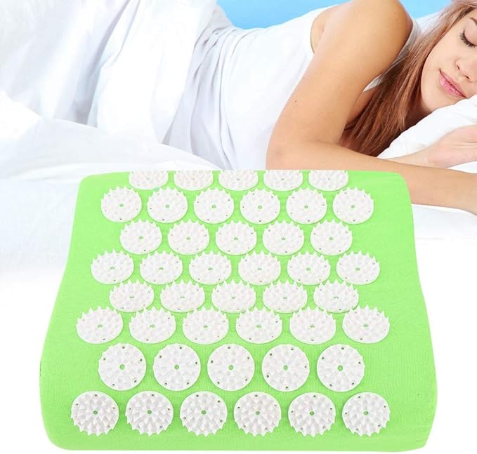 Health Pillow, Acupuncture Massage Pillow Sleep Aid Pillow Multiple Massage Points for Athlete Business Man Women for Health Concerns(Fruit Green)
