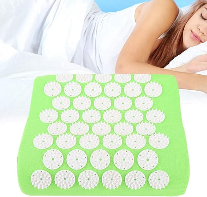Health Pillow, Acupuncture Massage Pillow Sleep Aid Pillow Multiple Massage Points for Athlete Business Man Women for Health Concerns(Fruit Green)