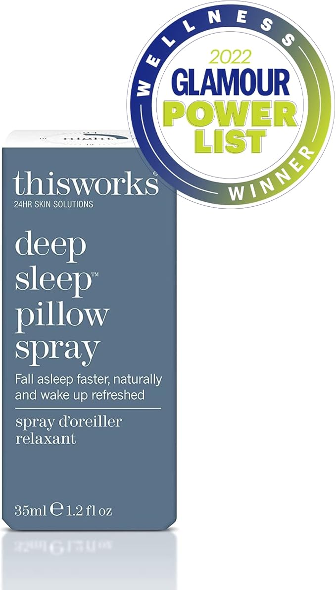 THISWORKS Deep Sleep Pillow Spray – Fast-Acting Natural Formula with Lavender for Relaxation and Restful Sleep – 35 ml (1.2 fl oz) Travel Size