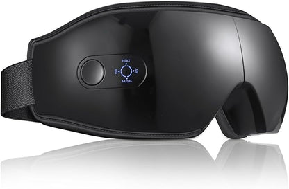 NOWWISH Eye Massager with Heat - Smart Eye Mask for Relax Eye, Birthday Gifts for Women and Men, Gifts for Mom Dad - Black