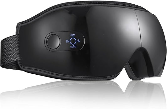 NOWWISH Eye Massager with Heat - Smart Eye Mask for Relax Eye, Birthday Gifts for Women and Men, Gifts for Mom Dad - Black