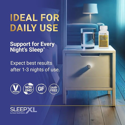 OmegaXL Joint Relief Supplement - Natural Muscle Support, 60 Softgels (2 Pack) & SleepXL immediate-Release melatonin, L-Theanine (Calming), Chamomile, Magnesium & B6 (60 Vegan Capsules)