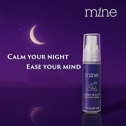 Mine Deep Sleep Pillow Spray, Lavender Sleep Spray, Bed Spray - Chamomile, Vetiver, Lavender Pillow Spray for Sleeping, GABA Lavender Spray, Alternative to Melatonin Spray for Sleep & GABA Supplement