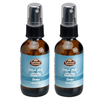 Fabulous Frannie Sleep Essential Oil Pillow or Room Mist A Perfect Blend of Lavender, Vetiver, Marjoram and Chamomile Pure Essential Oils 2oz Each 2pk