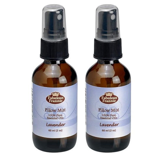 Fabulous Frannie Lavender Essential Oil Pillow or Room Mist All Natural Lavender Pure Essential Oil 2oz Each 2pk