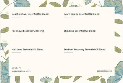 Edens Garden Essential Oils Body Discovery 6 Set – 100% Pure Therapeutic Grade, Undiluted, Natural Aromatherapy Scents for Diffusers, Massage & Yoga – Wellness Gift for Men & Women, .92 ml/ 6 Pack