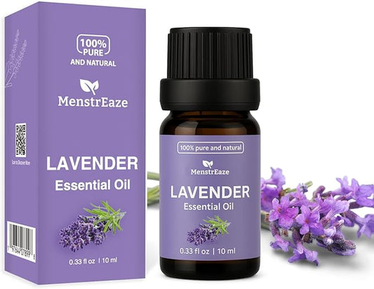 Lavender Essential Oil, 100% Natural & Pure Lavender Oil for Skin, Hair, Aromatherapy, Massage & Scented Candle, Therapeutic Grade Essential Oils for diffusers for Home, 10ml