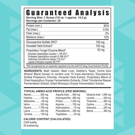 YOUNGEVITY Arthrydex Complete Nutritional Supplement | Vitamins Amino Acids Enzymes | Pets Healthy Bones & Joints -1 lb Canister
