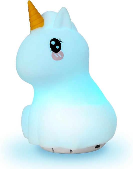 Mindfulness 'Breathing Unicorn' | 4-7-8 Guided Visual Meditation Breathing | 3 in 1 Device with Night Light & Noise Machine for ADHD Anxiety Stress Relief Sleep - Gift for Kids Adult Women Men
