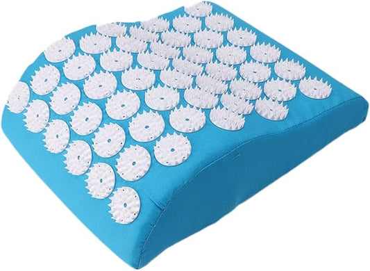 Acupressure Pillow Massage Pillow Promote Improve Stiffness Non-Irritating Keep Healthy Home Use for Sleep(Blue)
