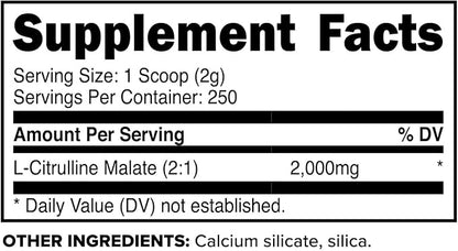 PrimaForce L-Citrulline Malate Powder, Unflavored Pre Workout Supplement, 500 grams - Energy Support, Aids Recovery, Enhances Strength Performance â Vegan, Non-GMO