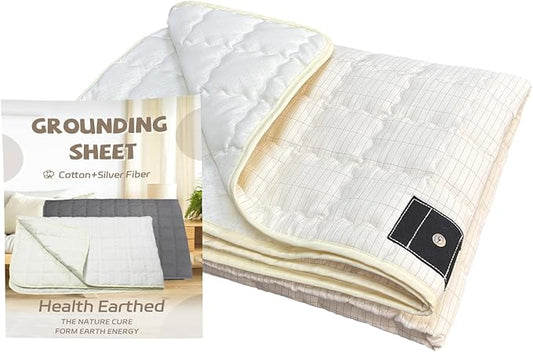 Grounding Sheet, 23.6"x34.2" Earth Blanket – Made with Silver Fiber for Stress Relief, Pain Management, and Better Sleep