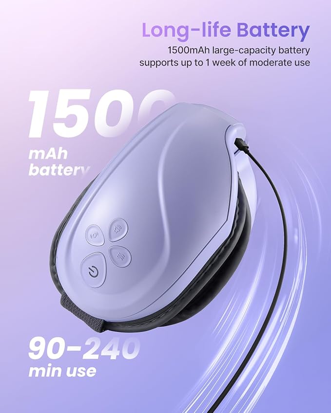 RENPHO Eye Massager with Heat, Fathers Day Birthday Gifts Eyeris 2 FSA/HSA Eligible Face Massager, Eye Mask for Migraines, Eye Care, Migraine Relief,Gift for Mom Dad Women Men