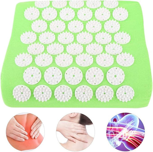 Health Pillow, Acupuncture Massage Pillow Sleep Aid Pillow Multiple Massage Points for Athlete Business Man Women for Health Concerns(Fruit Green)