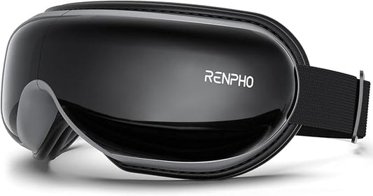 RENPHO Eye Massager with Heat, Fathers Day Birthday Gifts for Mom Dad, Heated Eye Mask, Eye Massager for Migraines with Bluetooth Music, Reduce Strain