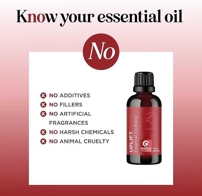 Uplift Aromatherapy Essential Oil Blend - Happy Essential Oil Blend with Calming Essential Oils for Diffusers for Home and Travel with Citrus Essential Oils and Pure Aromatherapy Oils for Diffusers