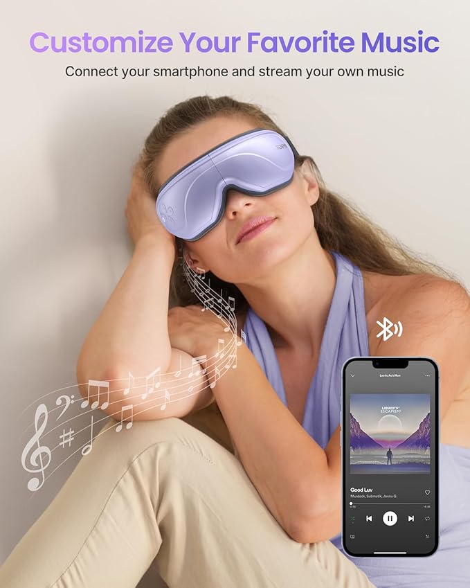 RENPHO Eye Massager with Heat, Fathers Day Birthday Gifts Eyeris 2 FSA/HSA Eligible Face Massager, Eye Mask for Migraines, Eye Care, Migraine Relief,Gift for Mom Dad Women Men