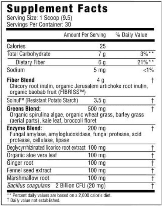 Greens Superfood Powder with Probiotics & Prebiotics – Super Greens Powder, Smoothie & Juice Mix Powder - Digestive Health, Immune Health & Regularity Support – Mango, Pineapple
